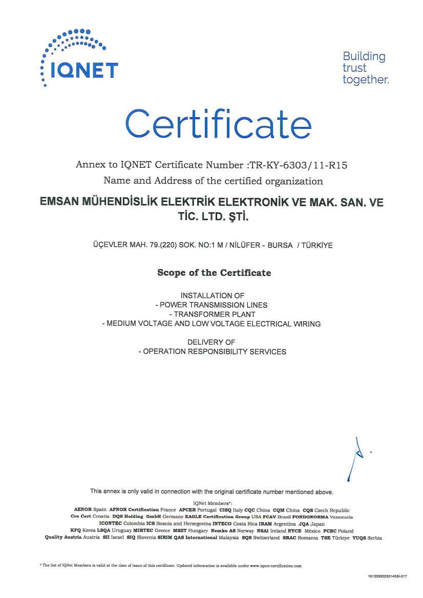 TS EN ISO 9001:2015 (Uluslararası)